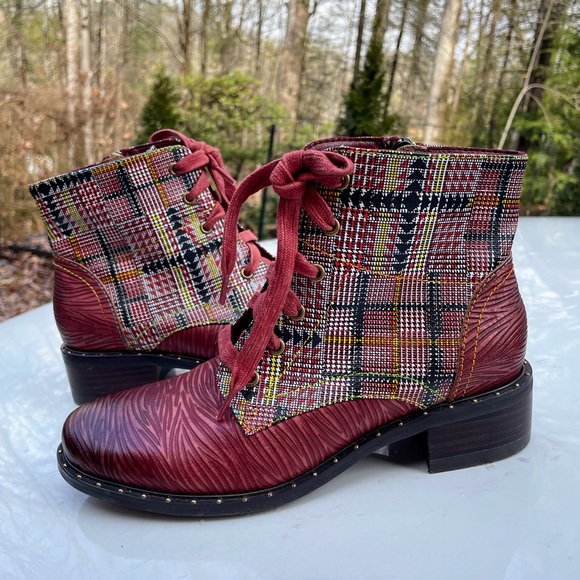 Spring Step L’artiste Mazoya red booties size 37 - Picture 2 of 15